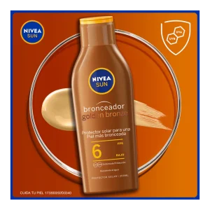 Bronceador Golden Bronze Protector Solar FPS6 Baja Nivea