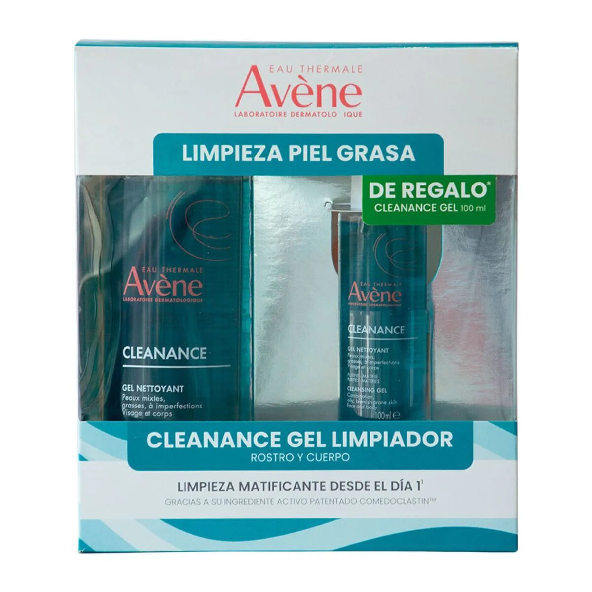Avene Kit Cleanance Gel 400ml + Cleanance Gel 100ml para Piel Grasa - Imagen 2