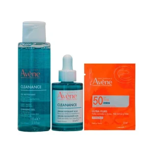 Avene Kit Cleanance Sérum 30ml + Cleanance Gel 100ml + UltraFluid 2ml Rutina Piel Grasa