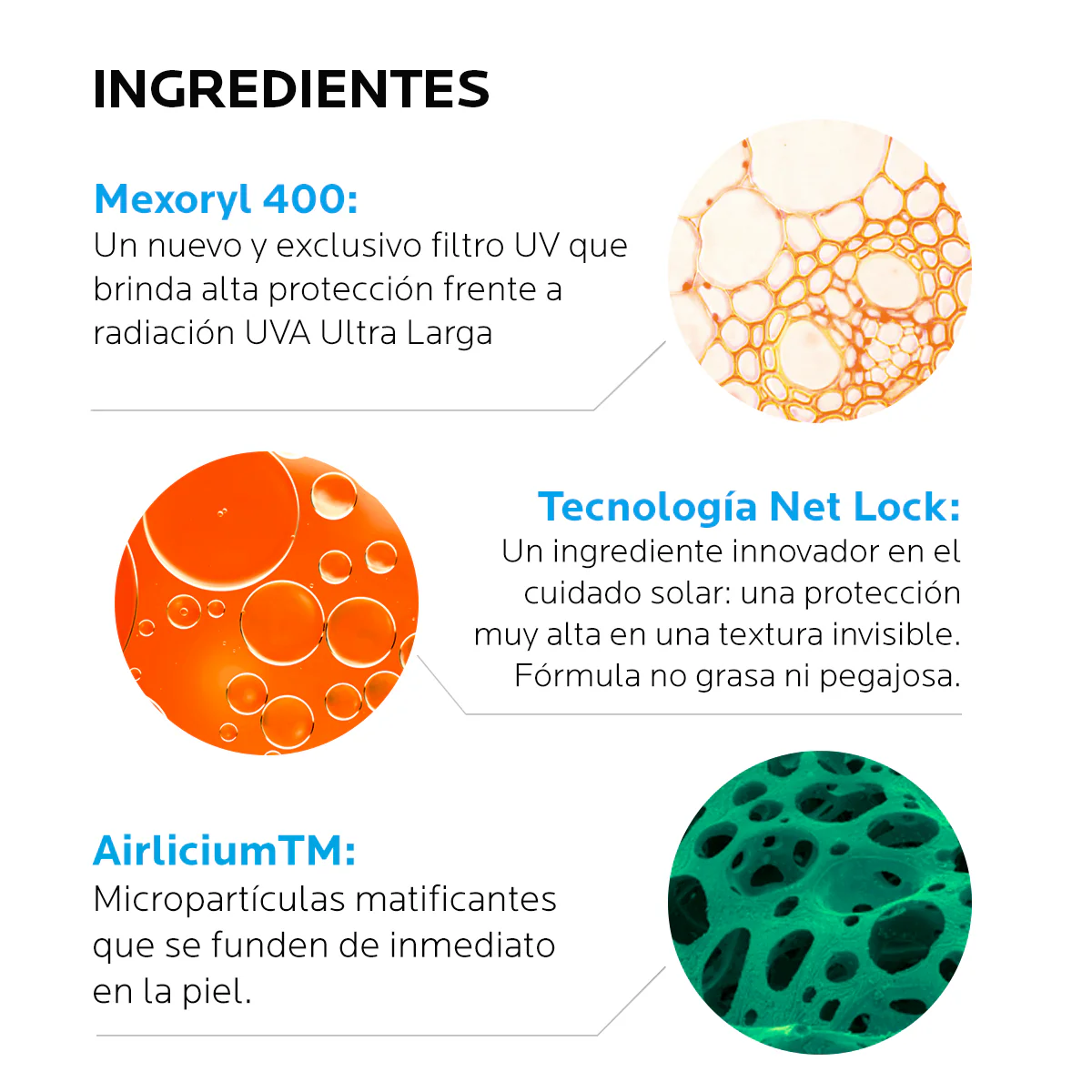 La Roche-Posay Anthelios UVMune 400 Oil Control Fluido FPS50+ Protector solar para piel mixta y grasa con tendencia al brillo 50 ml - Imagen 5