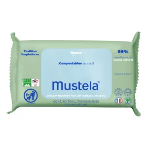 Mustela Toallitas Húmedas Compostables 60 pz