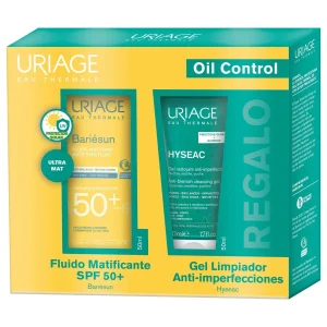 Uriage Kit Bariésun Fluido Mat SPF50+ 50ml + Hyseac Gel Limpiador 50ml