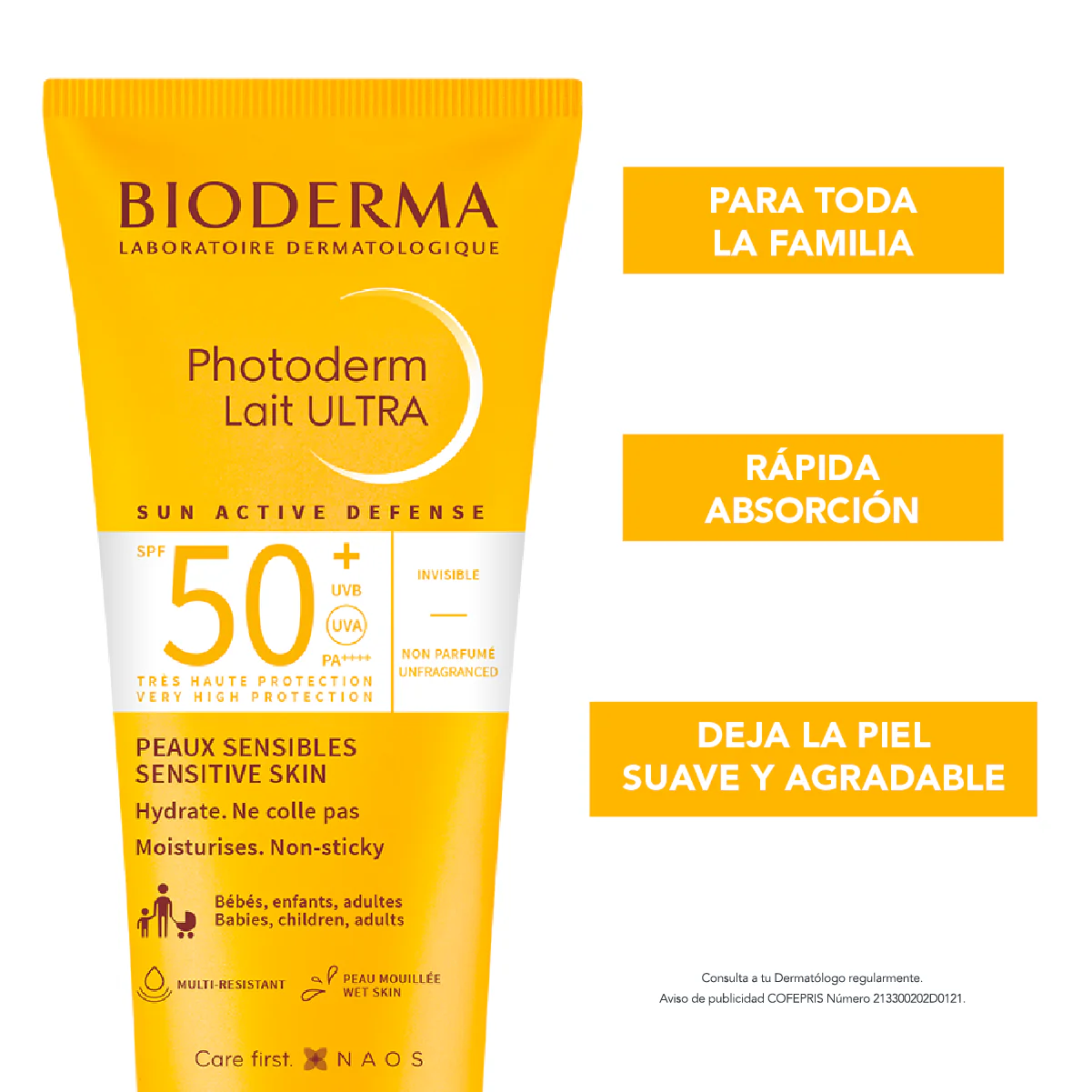 Bioderma Photoderm Leche Ultra FPS50+ Protector solar corporal 200 ml - Imagen 2