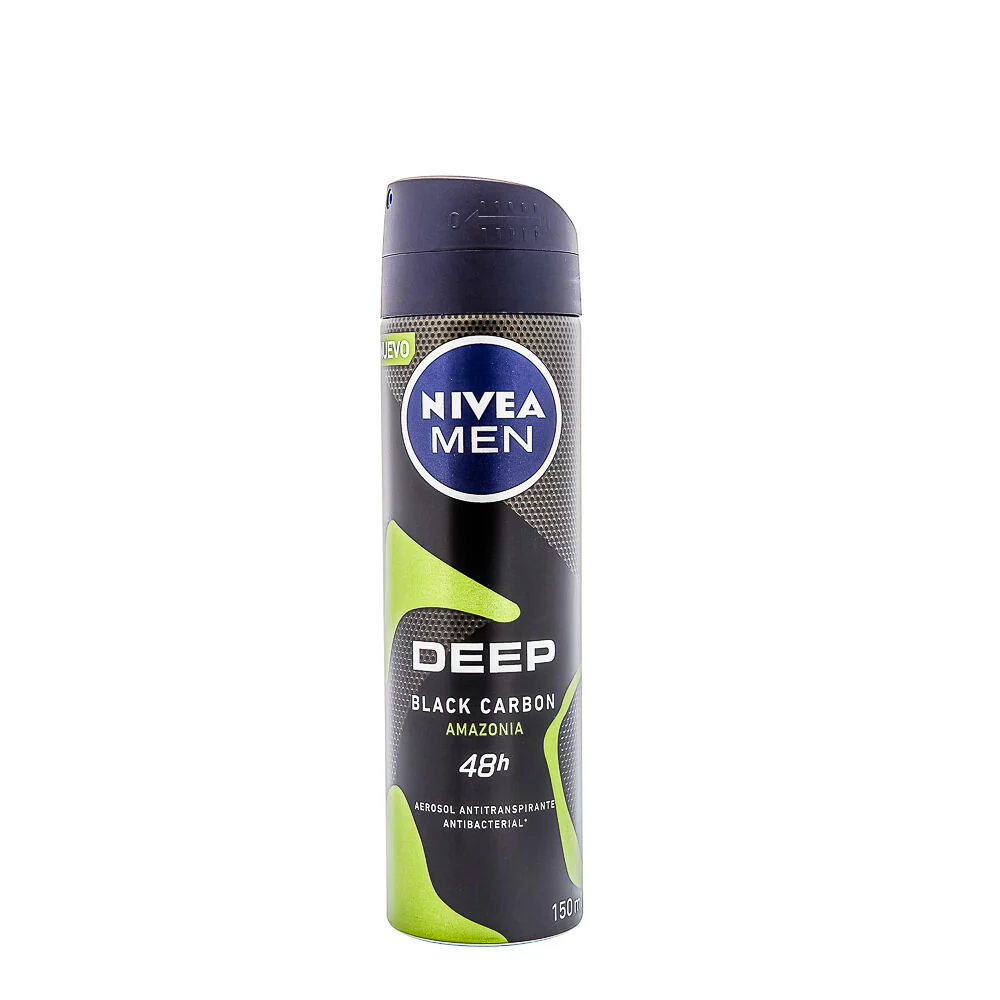 Aerosol Antitranspirante Deep Black Carbon Amazonia Nivea Men