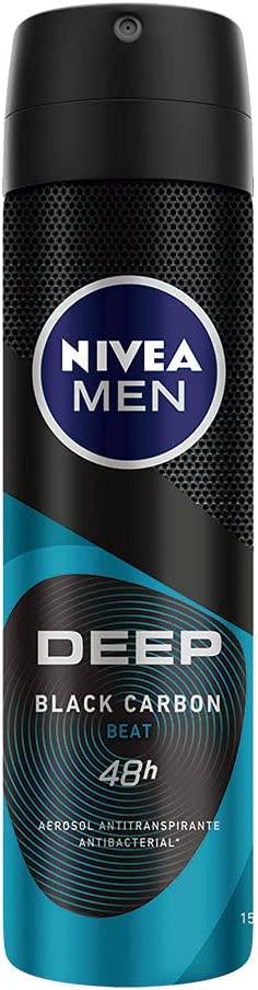 Aerosol Antitranspirante Deep Black & Carbon Beat Nivea Men