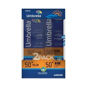 Italmex Kit Umbrella Plus FPS50 120 g + Umbrella Kids FPS50 120 g Protección Solar Familiar