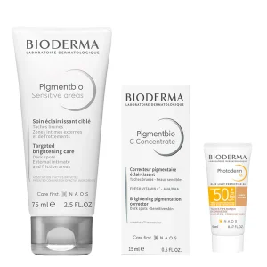 Bioderma Kit Pigmentbio Sensitive Areas 75ml + Pigmentbio c-concentrate 15ml + Photoderm M 4ml.