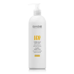 Babe Fluido Hidracalm corporal, Crema hidratante para piel sensible 500 ml