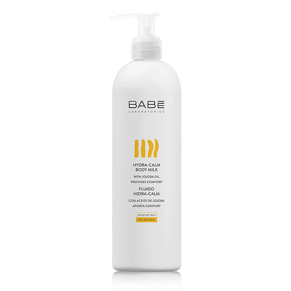 Babe Fluido Hidracalm corporal, Crema hidratante para piel sensible 500 ml