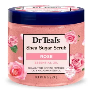 Shea Sugar Scrub Rose Essential Oil Dr Teals