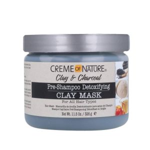 Creme of Nature Clay & Charcoal Pre-Shampoo Detoxifying Clay Mask 326g