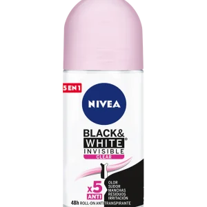 Roll On Antitranspirante Black & White Invisible Clear Ocean Nivea