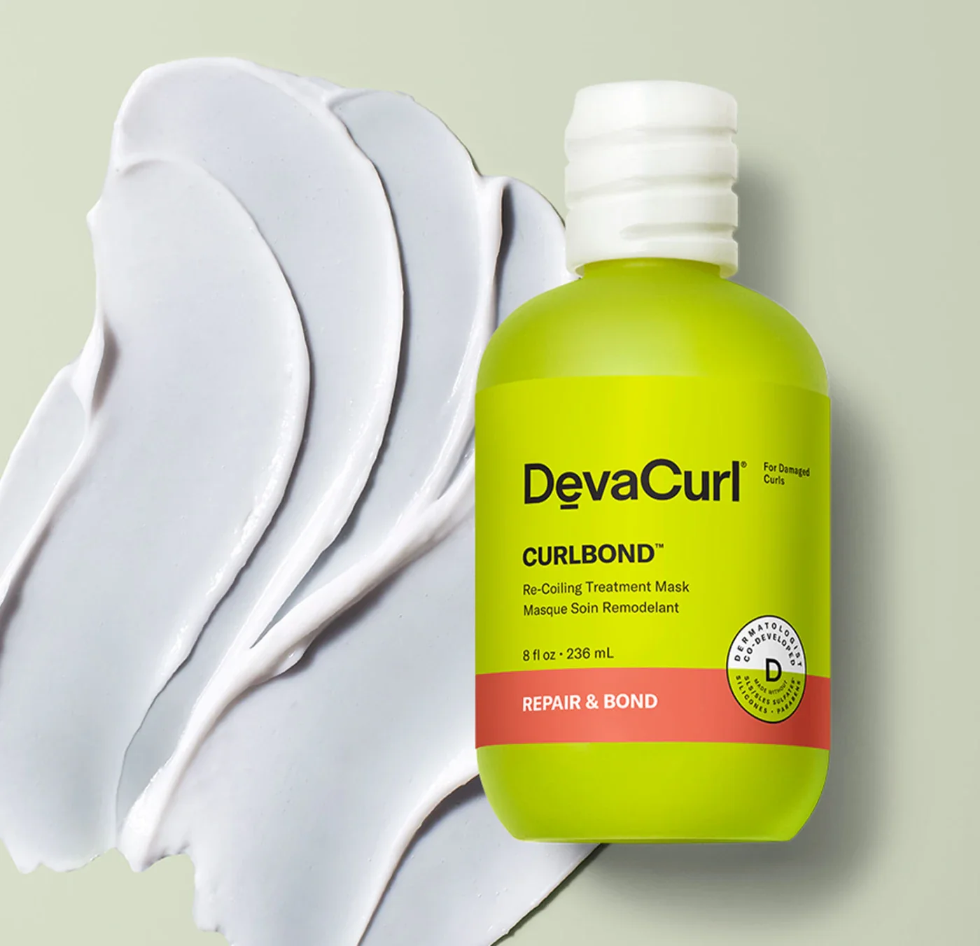 DevaCurl Curldbond Re-Coiling Treatment Mask 8oz - Imagen 2