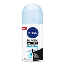 Roll On Antitranspirante Black & White Invisible Pure Nivea