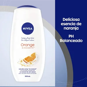Jabón Liquido Corporal con Extracto de Naranja y Aceite de Aguacate Nivea