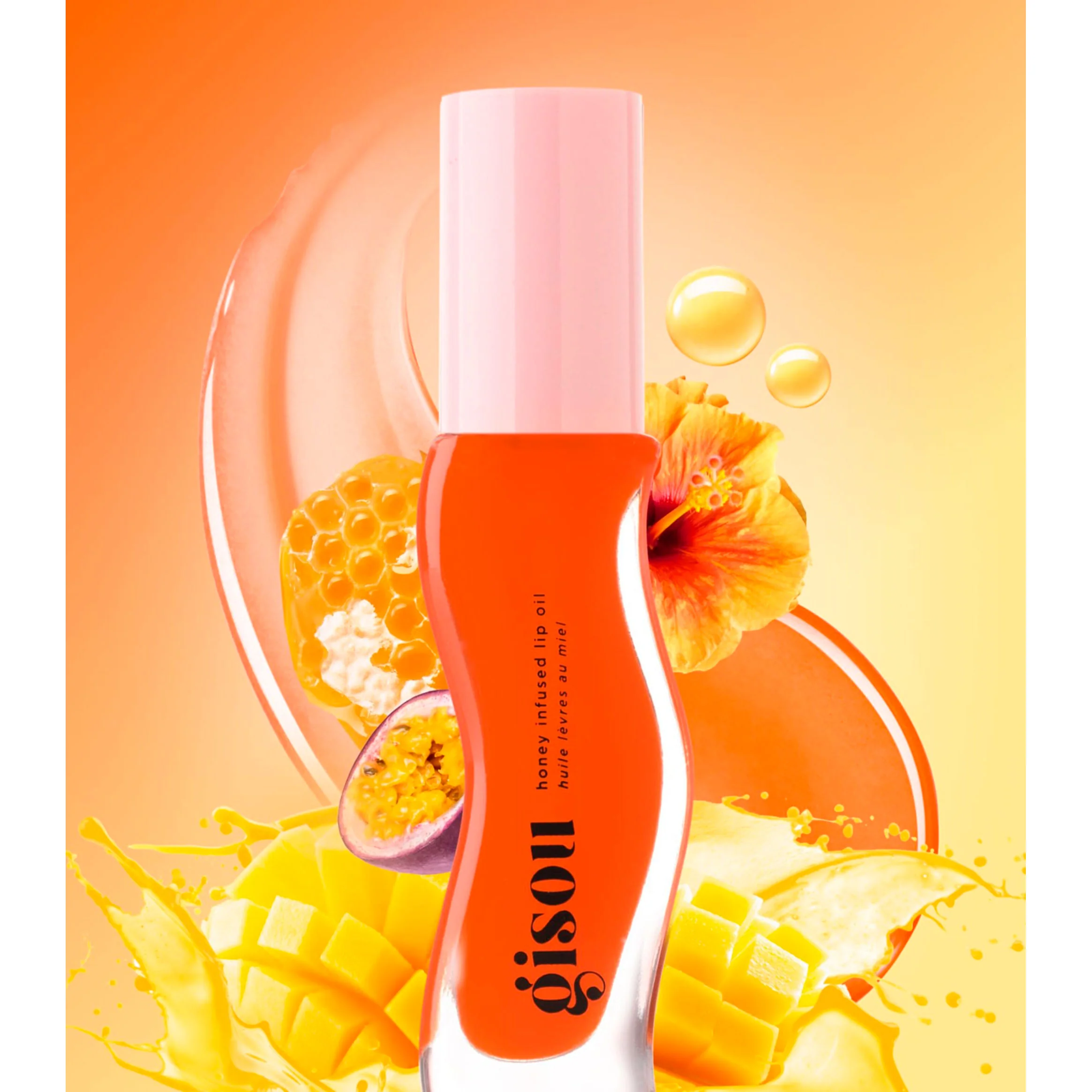 Honey Infused Hydrating Lip Oil Gisou - Imagen 4