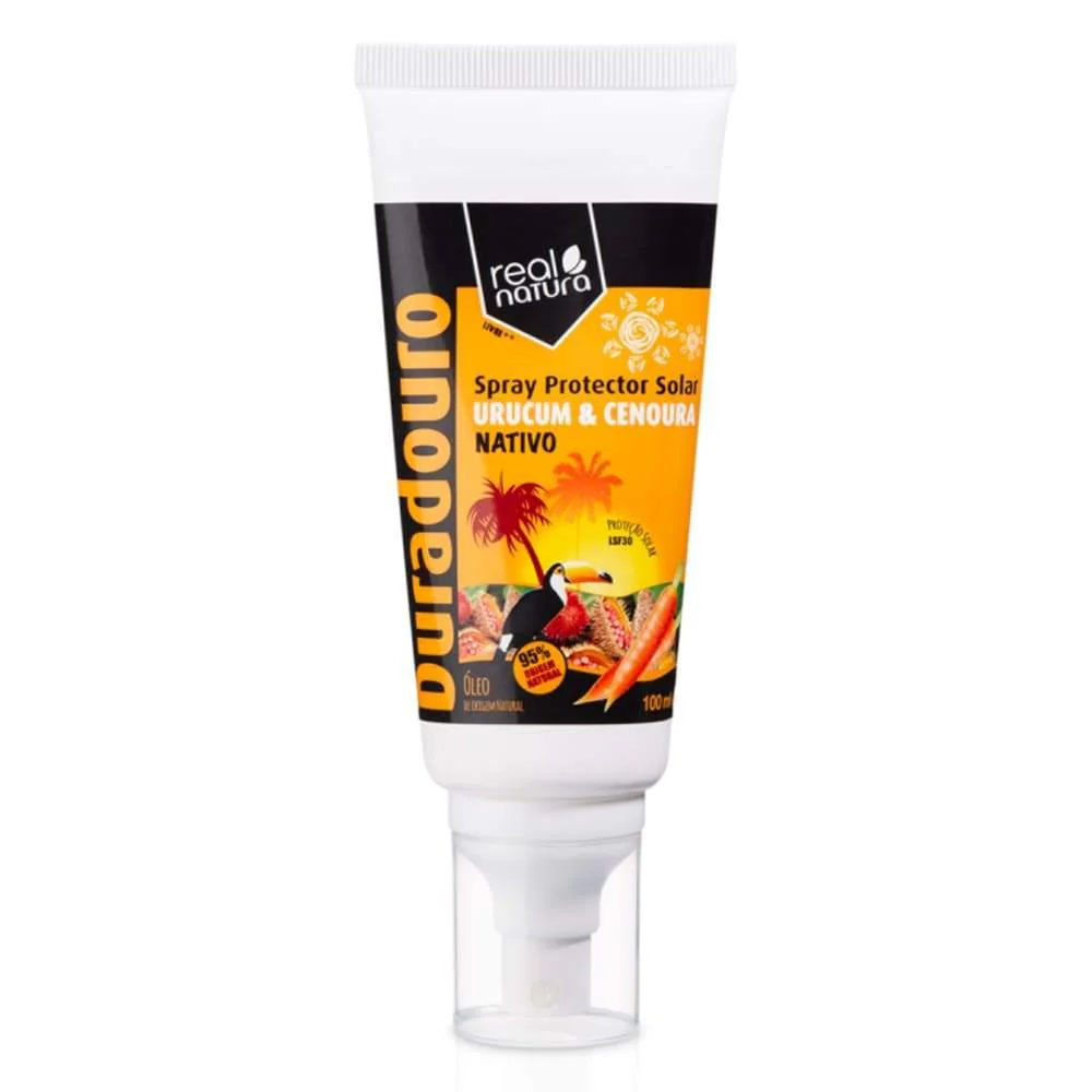 Real Natura Spray Protector Solar Urucum + Cenoura (LSF30) 100ml