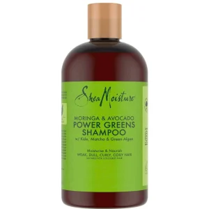 Shea Moisture Moringa & Avocado Power Greens Champú 384ml