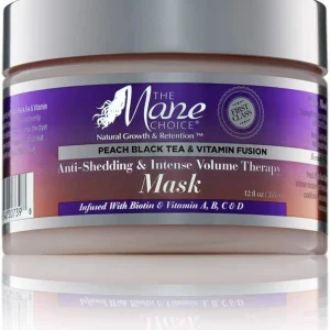 The Mane Choice Peach Black Tea and Vitamin Fusion Anti shedding and Intense Volume Therapy Mask 355ml